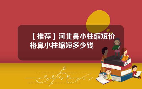 【推荐】河北鼻小柱缩短价格鼻小柱缩短多少钱