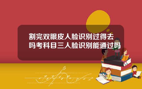 割完双眼皮人脸识别过得去吗考科目三人脸识别能通过吗