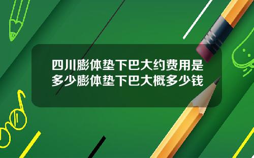 四川膨体垫下巴大约费用是多少膨体垫下巴大概多少钱