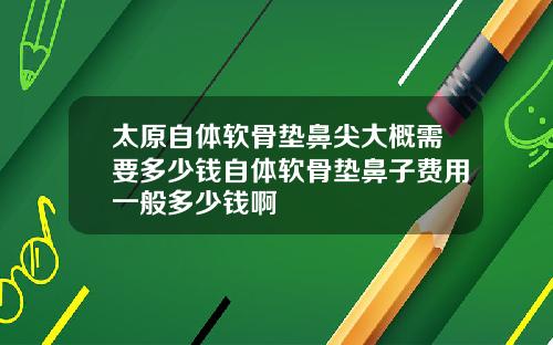 太原自体软骨垫鼻尖大概需要多少钱自体软骨垫鼻子费用一般多少钱啊