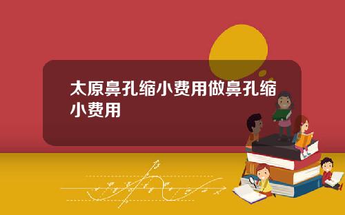 太原鼻孔缩小费用做鼻孔缩小费用