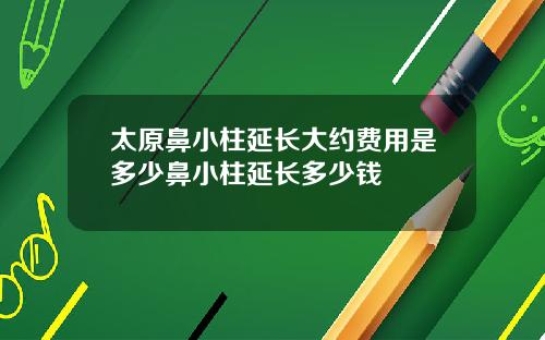 太原鼻小柱延长大约费用是多少鼻小柱延长多少钱