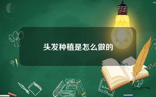头发种植是怎么做的