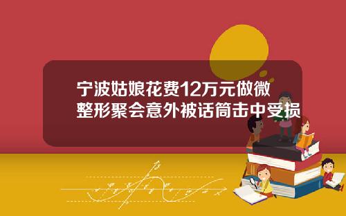 宁波姑娘花费12万元做微整形聚会意外被话筒击中受损