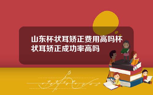 山东杯状耳矫正费用高吗杯状耳矫正成功率高吗