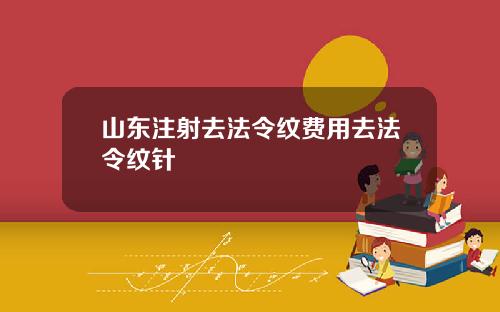 山东注射去法令纹费用去法令纹针