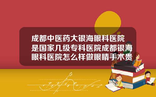 成都中医药大银海眼科医院是国家几级专科医院成都银海眼科医院怎么样做眼睛手术贵吗2