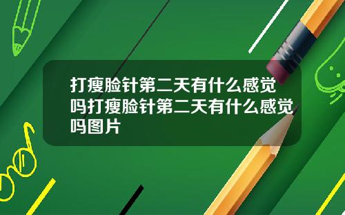 打瘦脸针第二天有什么感觉吗打瘦脸针第二天有什么感觉吗图片