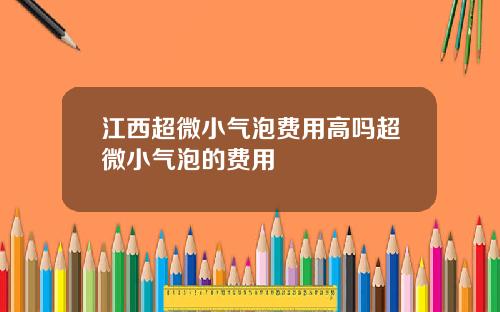 江西超微小气泡费用高吗超微小气泡的费用