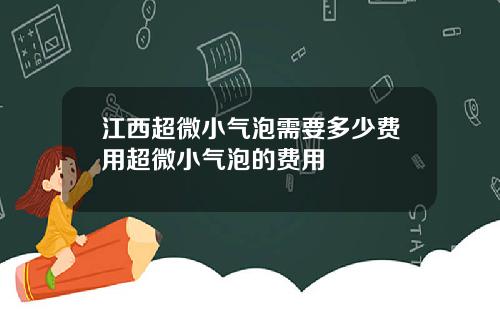 江西超微小气泡需要多少费用超微小气泡的费用