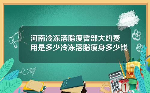 河南冷冻溶脂瘦臀部大约费用是多少冷冻溶脂瘦身多少钱