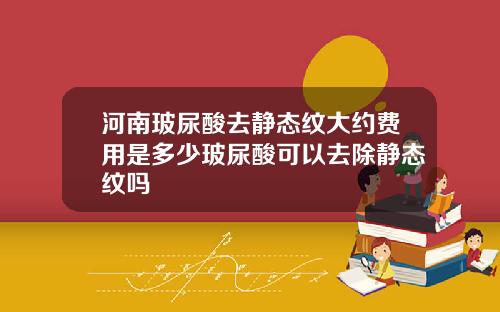 河南玻尿酸去静态纹大约费用是多少玻尿酸可以去除静态纹吗