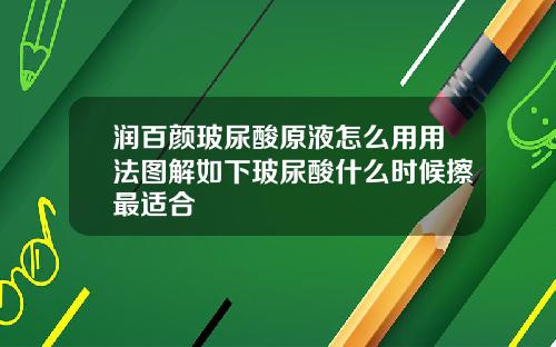 润百颜玻尿酸原液怎么用用法图解如下玻尿酸什么时候擦最适合