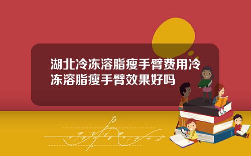 湖北冷冻溶脂瘦手臂费用冷冻溶脂瘦手臂效果好吗