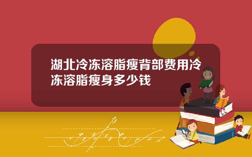 湖北冷冻溶脂瘦背部费用冷冻溶脂瘦身多少钱
