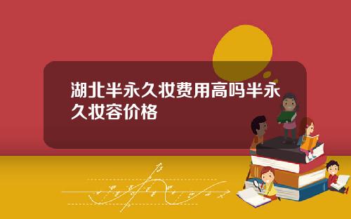 湖北半永久妆费用高吗半永久妆容价格
