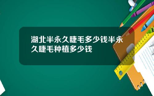 湖北半永久睫毛多少钱半永久睫毛种植多少钱