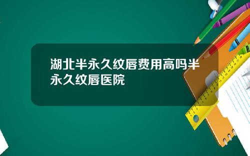 湖北半永久纹唇费用高吗半永久纹唇医院