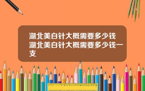 湖北美白针大概需要多少钱湖北美白针大概需要多少钱一支