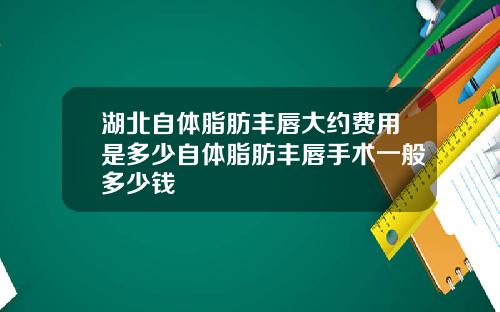 湖北自体脂肪丰唇大约费用是多少自体脂肪丰唇手术一般多少钱