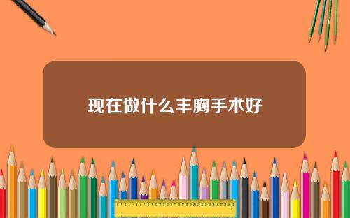现在做什么丰胸手术好