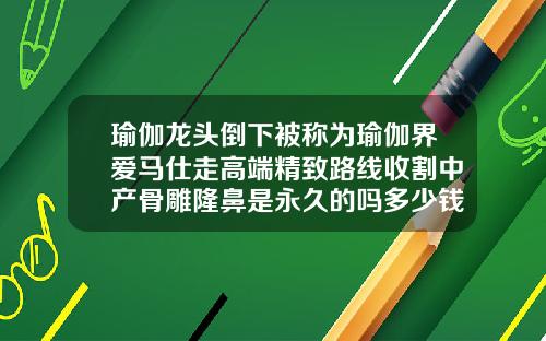 瑜伽龙头倒下被称为瑜伽界爱马仕走高端精致路线收割中产骨雕隆鼻是永久的吗多少钱
