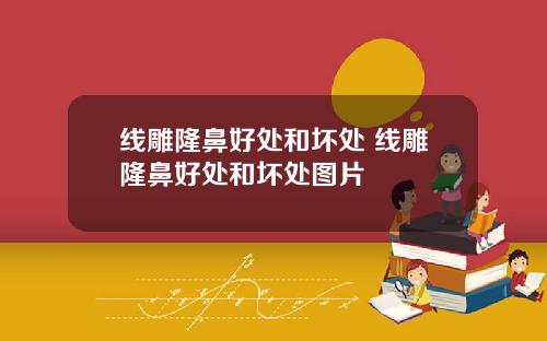 线雕隆鼻好处和坏处 线雕隆鼻好处和坏处图片