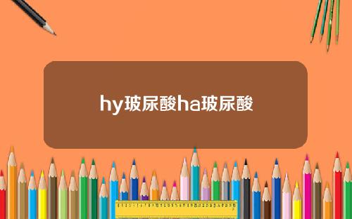 hy玻尿酸ha玻尿酸