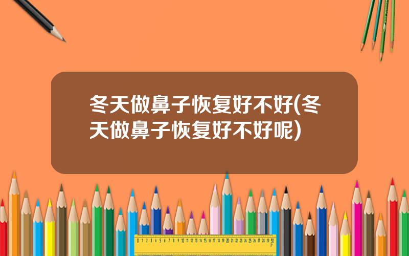 冬天做鼻子恢复好不好(冬天做鼻子恢复好不好呢)