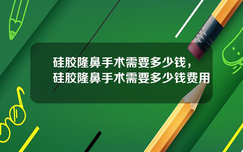 硅胶隆鼻手术需要多少钱，硅胶隆鼻手术需要多少钱费用